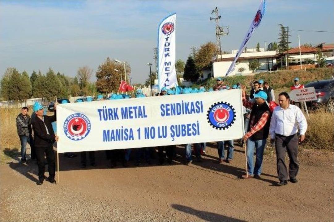 İşsiz Kalan İş&ccedil;iler Fabrika &Ouml;n&uuml;nde Eylem Yaptı