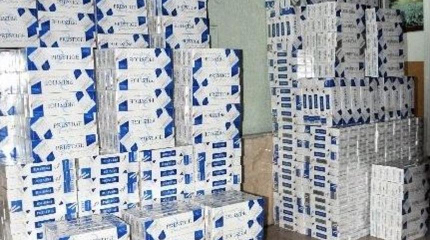 Suşehri&rsquo;nde 14 Bin 350 Adet Ka&ccedil;ak Sigara El Ge&ccedil;irildi