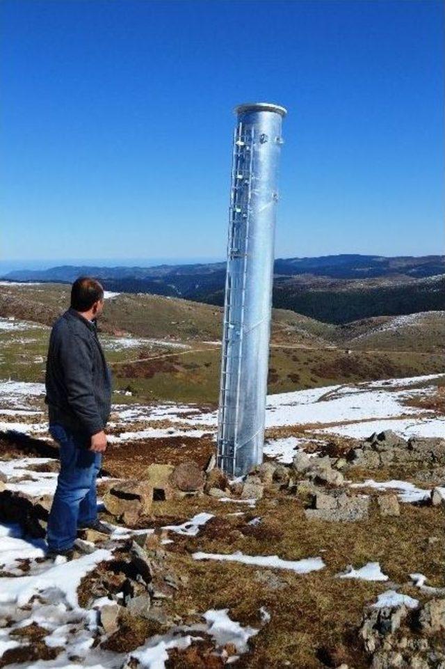 Çambaşı Kayak Merkezi’nde Telesiyej Çalışmaları