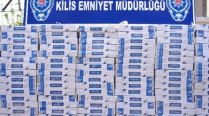 Kilis’te 29 Bin 200 Paket Kaçak Sigara Ele Geçirildi