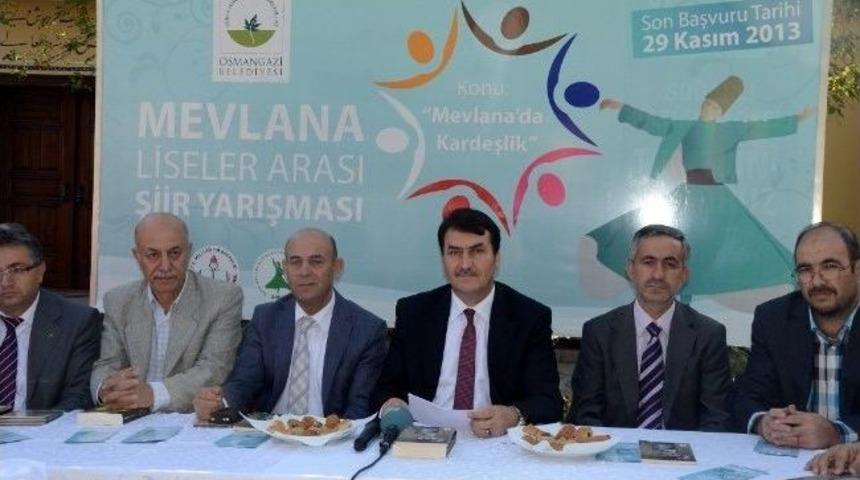 Osmangazi'den Mevlana Şiir Yarışması