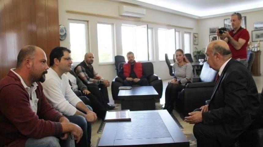 Dikent'ten Başkan Kamacı'ya Teşekk&uuml;r Ziyareti