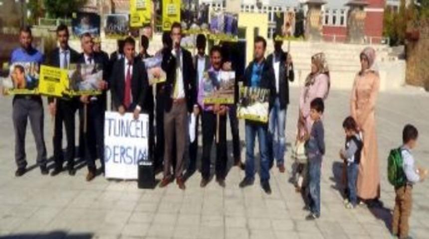 Tunceli&rsquo;de Mısır Darbesi Protesto Edildi
