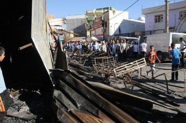 Bdp’li Kaplan Yanan Pazarda İncelemede Bulundu 1