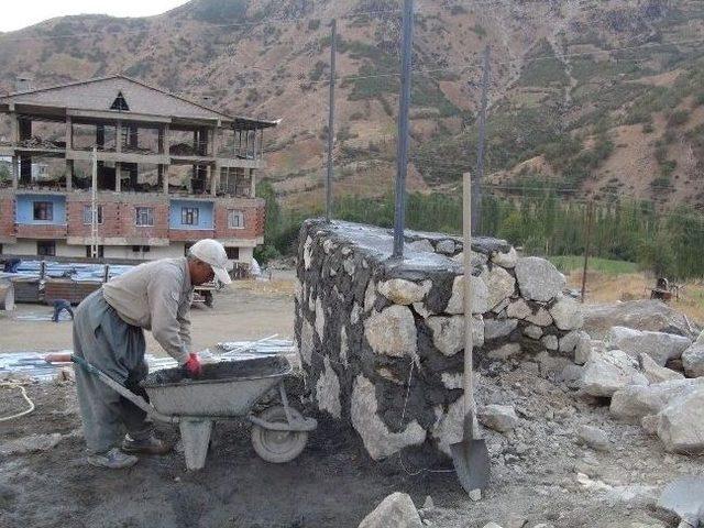 Şemdinli Belediyesinde Çöp Toplama Noktaları