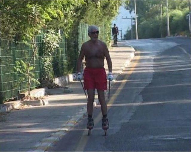 75&rsquo;lik Rus Turist Karayolunda Paten Kaydı 1