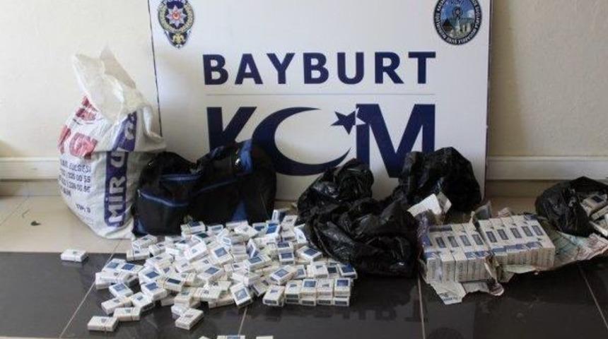 Bayburt&rsquo;ta 10 Bin 318 Paket Sigara Ele Ge&ccedil;irildi