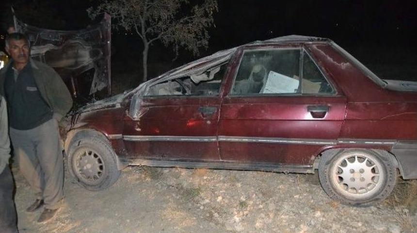 Otomobil Takla Attı: 4 Yaralı