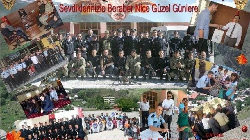 Polisler &Ccedil;atakta Bayram Tebriği Dağıttı