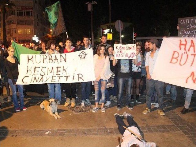 Hayvan Hakları Aktivistlerinden Kurban Protestosu 1