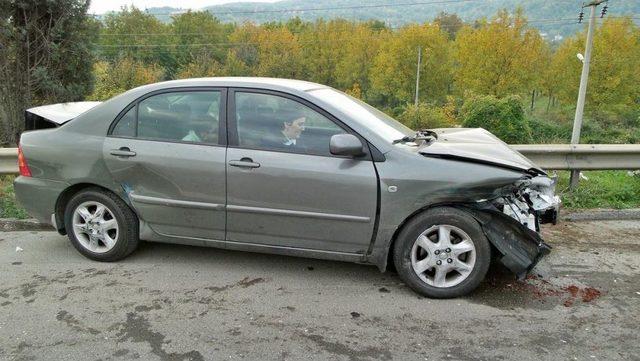 TEM Otoyolunda Trafik Kazası: 2 Yaralı