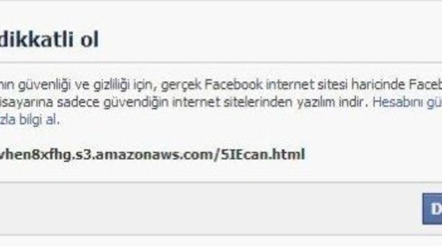 Facebook'taki Vir&uuml;s Kullanıcıların G&uuml;venliğini Tehdit Ediyor