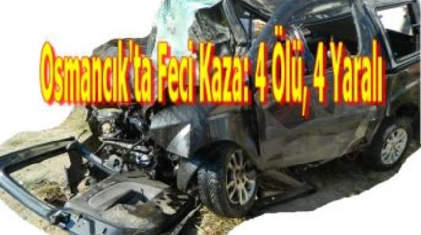 Osmancık'ta feci kaza: 4 &ouml;l&uuml;, 4 yaralı
