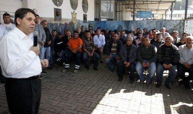 Başkan Tartan Kurban Bayramını İş&ccedil;ilerle Kutladı 2