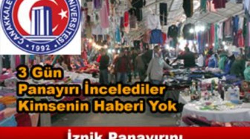 İznik Panayırını &Ouml;zel Akademik heyet inceledi