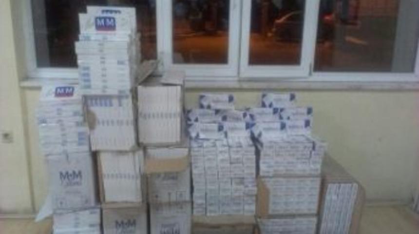 8 Bin 500 Paket Ka&ccedil;ak Sigara Ele Ge&ccedil;irildi