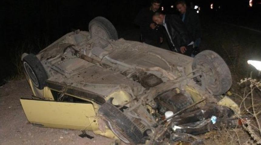 Konya&rsquo;da Trafik Kazası : 1 &Ouml;l&uuml;, 4 Yaralı