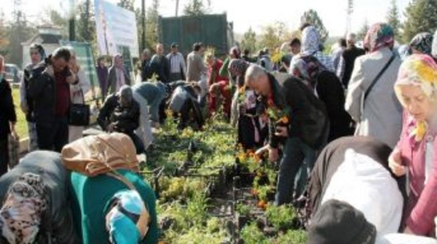 Kabir Ziyaretlerinde &Ccedil;i&ccedil;ekler B&uuml;y&uuml;kşehir&rsquo;den