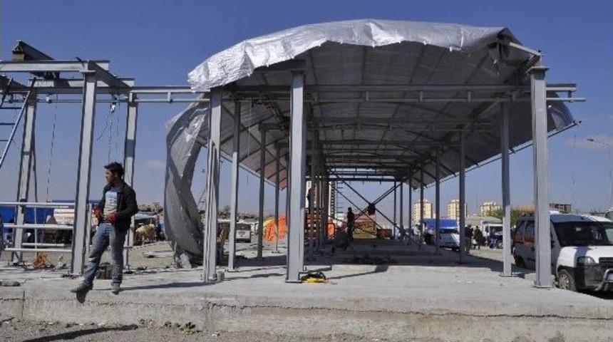 Kurban Kesim Yerleri Hazırlandı