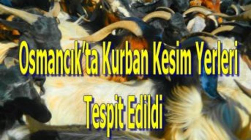 Osmancık&rsquo;ta kurban kesim yerleri tespit edildi
