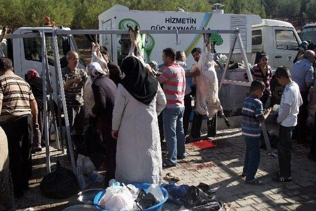 Gaziantep’te Kurban Kesim Yerlerine Tam Not