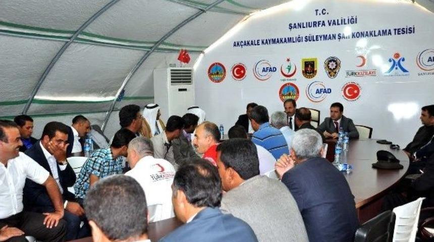 &Ccedil;adır Kentte M&uuml;ltecilerle Bayramlaşma