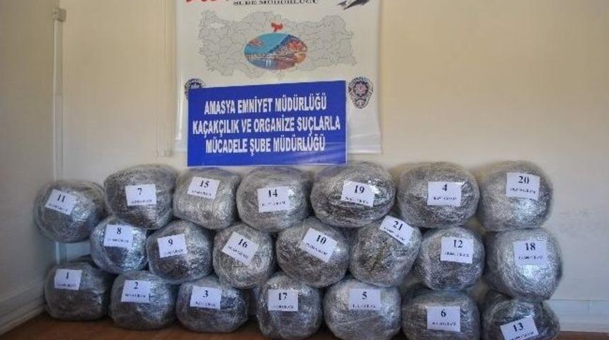 Amasya'da 214 Kilo Esrar Ele Ge&ccedil;irildi