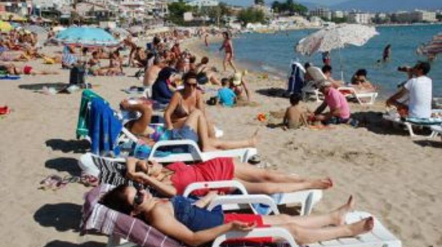 Didim sahillerinde bayram bereketi