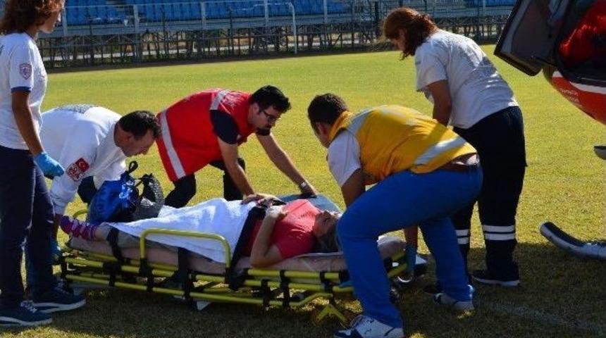 Ambulans Helikopter Hamile Kadın Havalandı