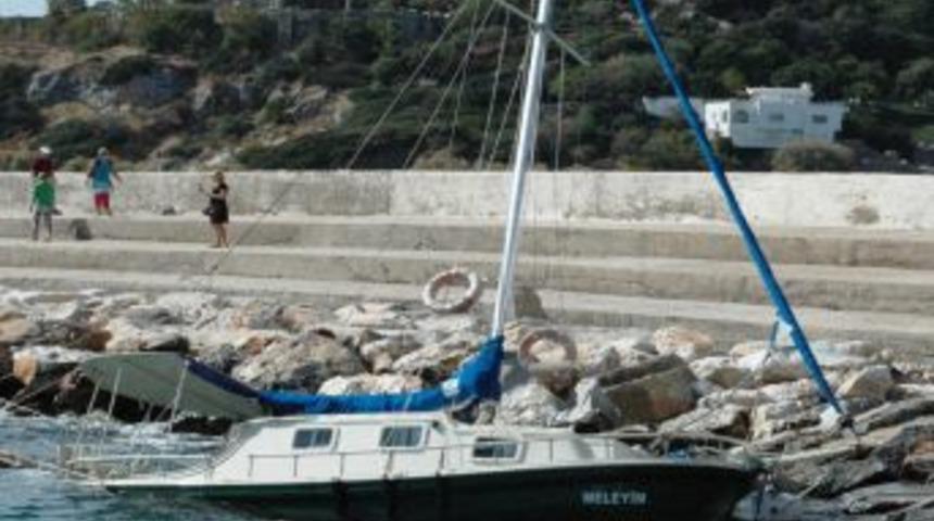 Bodrum&rsquo;da Tur Teknesi Battı