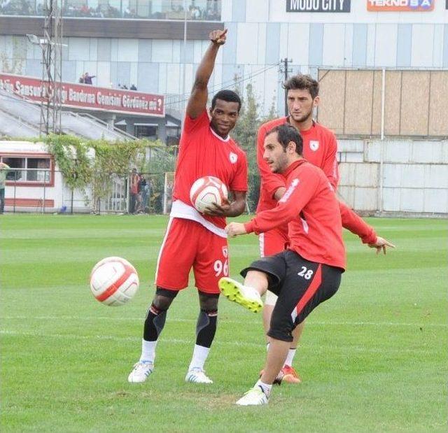 Samsunspor, Balıkesirspor Ma&ccedil;ı Hazırlıklarını S&uuml;rd&uuml;r&uuml;yor 2