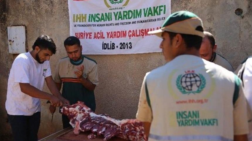 Suriyeli Ailelere Kurban Eti Yardımı