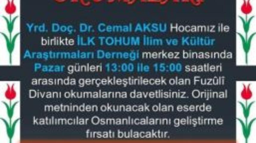 İlk Tohum Derneğinden K&uuml;lt&uuml;r Faaliyetleri