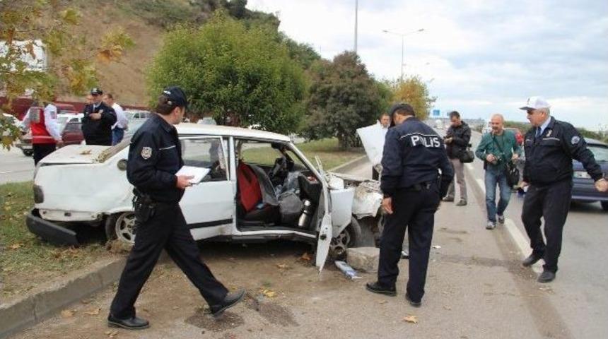 Samsun&rsquo;da Trafik Kazası: 5 Yaralı