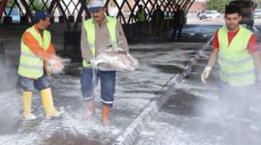 Kurban Kesim Yerleri Dezenfekte Edildi