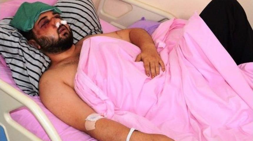 U&ccedil;ağa yetişmek i&ccedil;in yol istedi, darp edildi