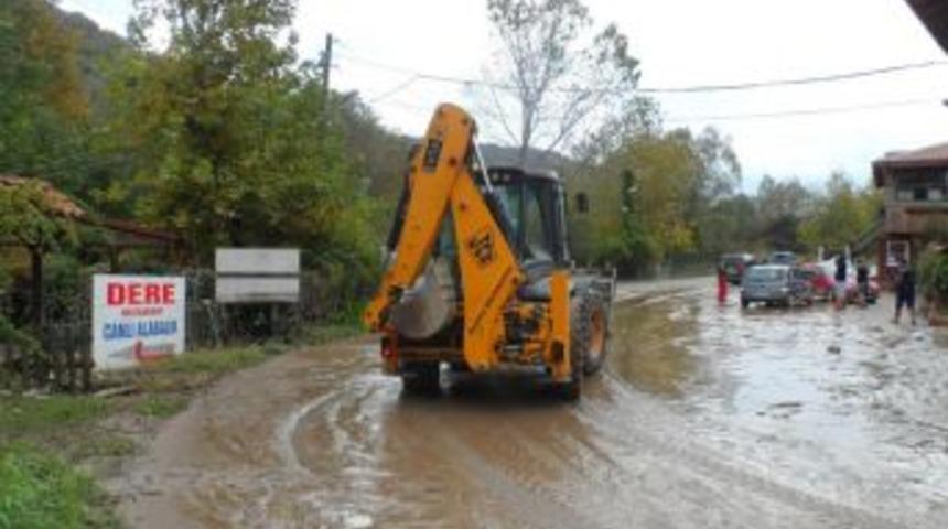 Alaplı'da 50 bin alabalık sele kaplıdı