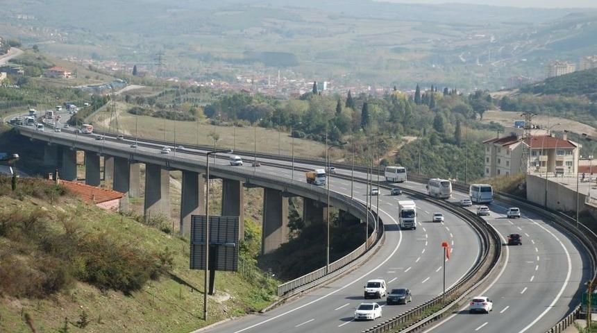 TEM Otoyolu'nun Kocaeli Kesiminde Akıcı Trafik Var