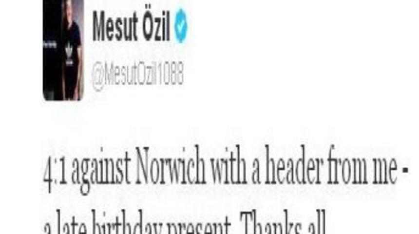 Mesut &Ouml;zil, Kariyerinin İlk Kafa Gol&uuml;n&uuml; Attı