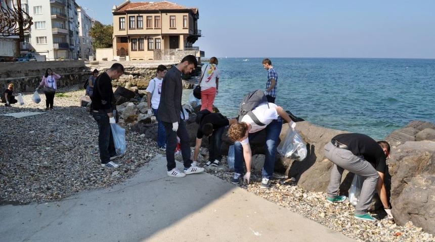 Mudanya Sahilinde AB Destekli Temizlik