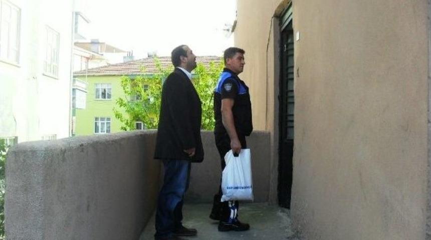 Polis 28 Aileye Kurban Eti Dağıttı