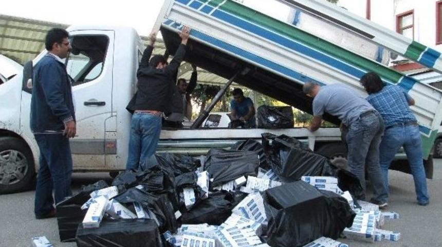 Mersin'de Ka&ccedil;ak Sigara Operasyonu