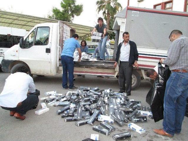 Mersin de Kaçak Sigara Operasyonu 1