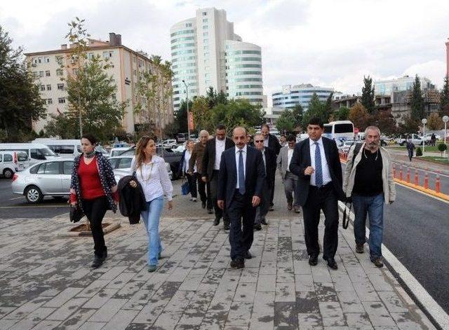 Mimarlar Odası Üyeleri Şehitkamil Belediyesi’nin Hizmetlerini Gezdi