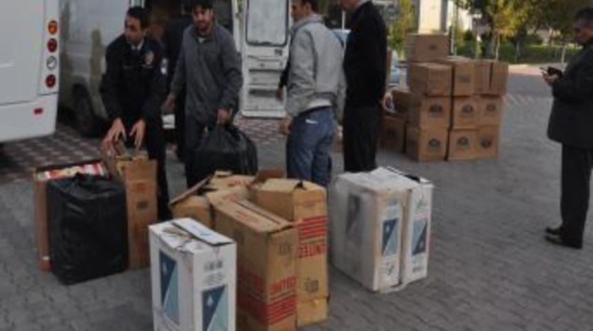 Aksaray'da G&uuml;mr&uuml;k Ka&ccedil;ağı Sigara Operasyonu