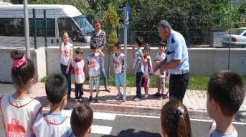 İlkadım'da Anaokulu &Ouml;ğrencilerine Trafik Eğitimi