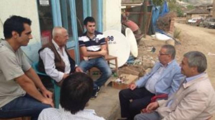 Kiraz'ın Başkanı Korkmaz, Bayramda K&ouml;yleri Dolaştı