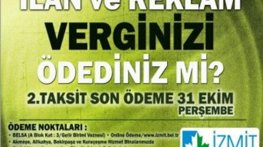 Belediyeden Vergi Hatırlatması