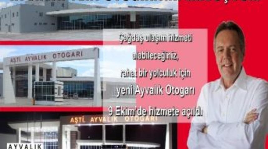 Ayvalık&rsquo;ın Yeni Otogarına, Yeni Otob&uuml;s Hattı