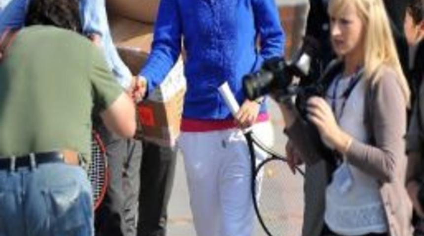 Wozniacki, Sokak Tenisi&rsquo;nde &Ccedil;ocuklarla Buluştu